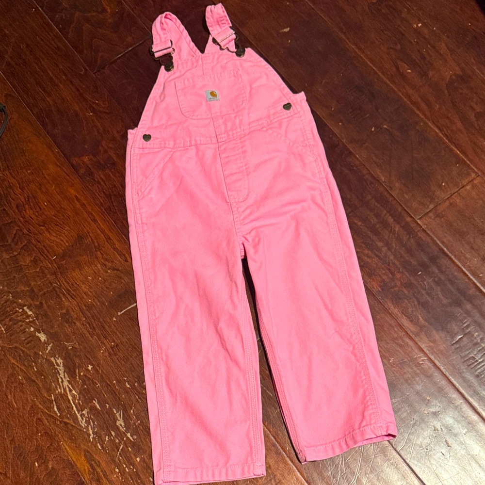 Carhartt Kids Bright Pink Overalls